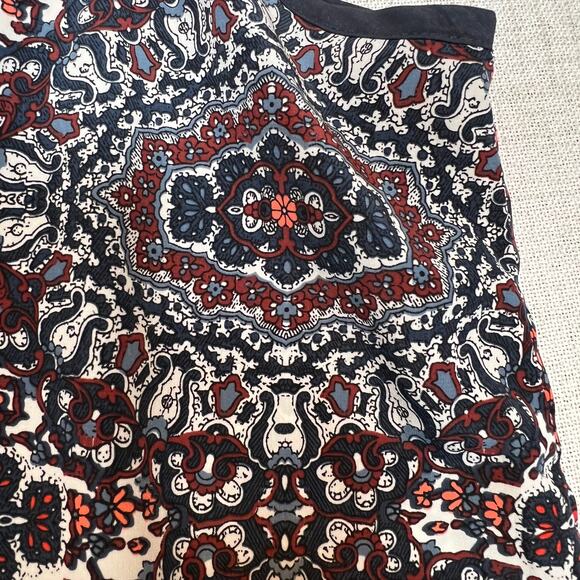 Athleta Medallion Dunes Tank Top Women's L Tie Racer Back Boho Keyhole Tassels - Picture 7 of 12